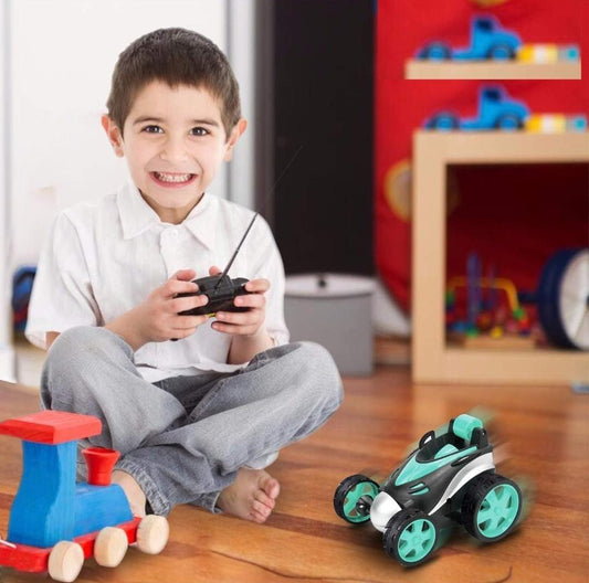 Double Sided 360° Rotating RC Stunt Car – Rechargeable Remote Control Toy for Kids