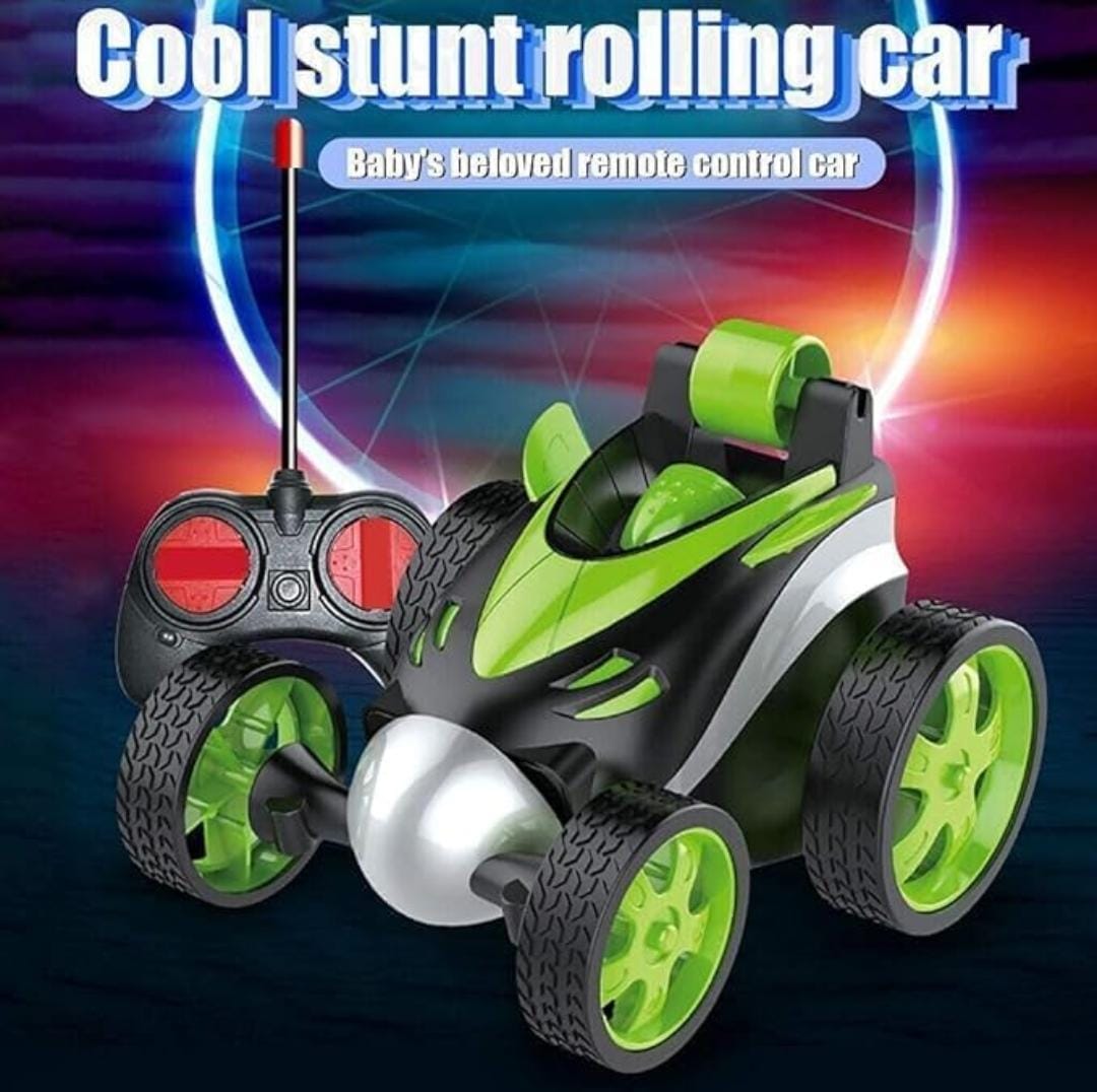 Double Sided 360° Rotating RC Stunt Car – Rechargeable Remote Control Toy for Kids
